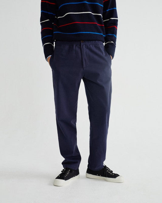 Pantalon ample marine en coton bio - Travel