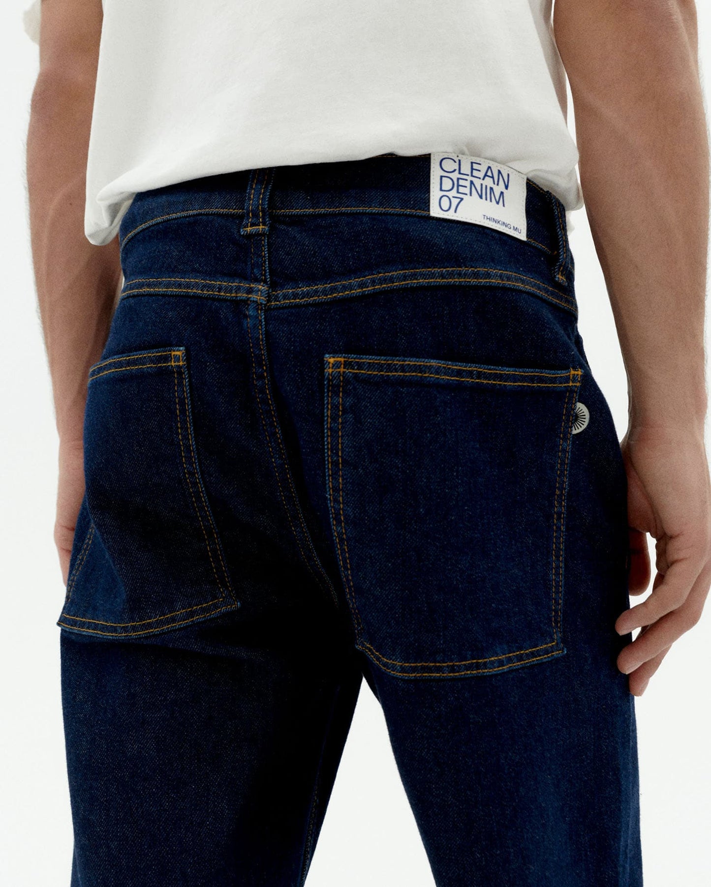 Jean ample en coton biologique | bleu "denim medium wash rainn pants - denim"