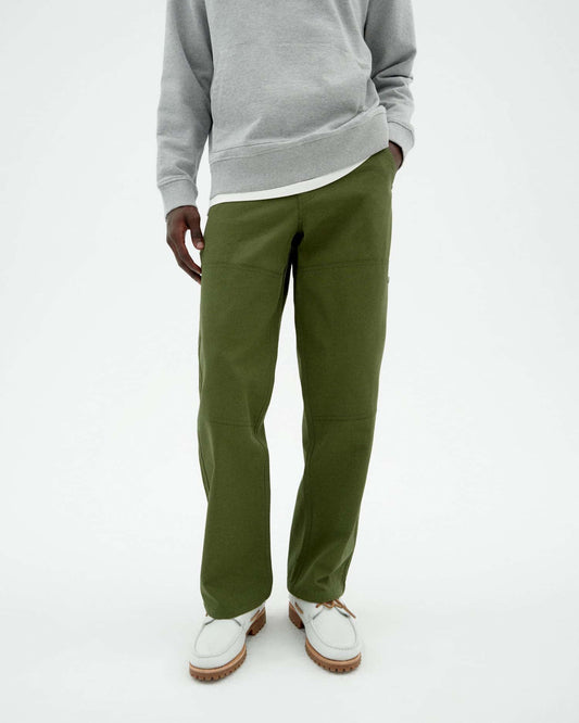Pantalon droit en coton bio | vert "Kentia owen pants - green"