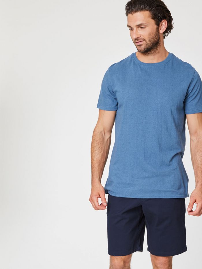 Short marine en coton bio