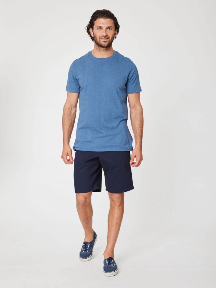 Short marine en coton bio