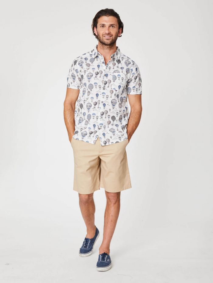 Short beige en coton bio