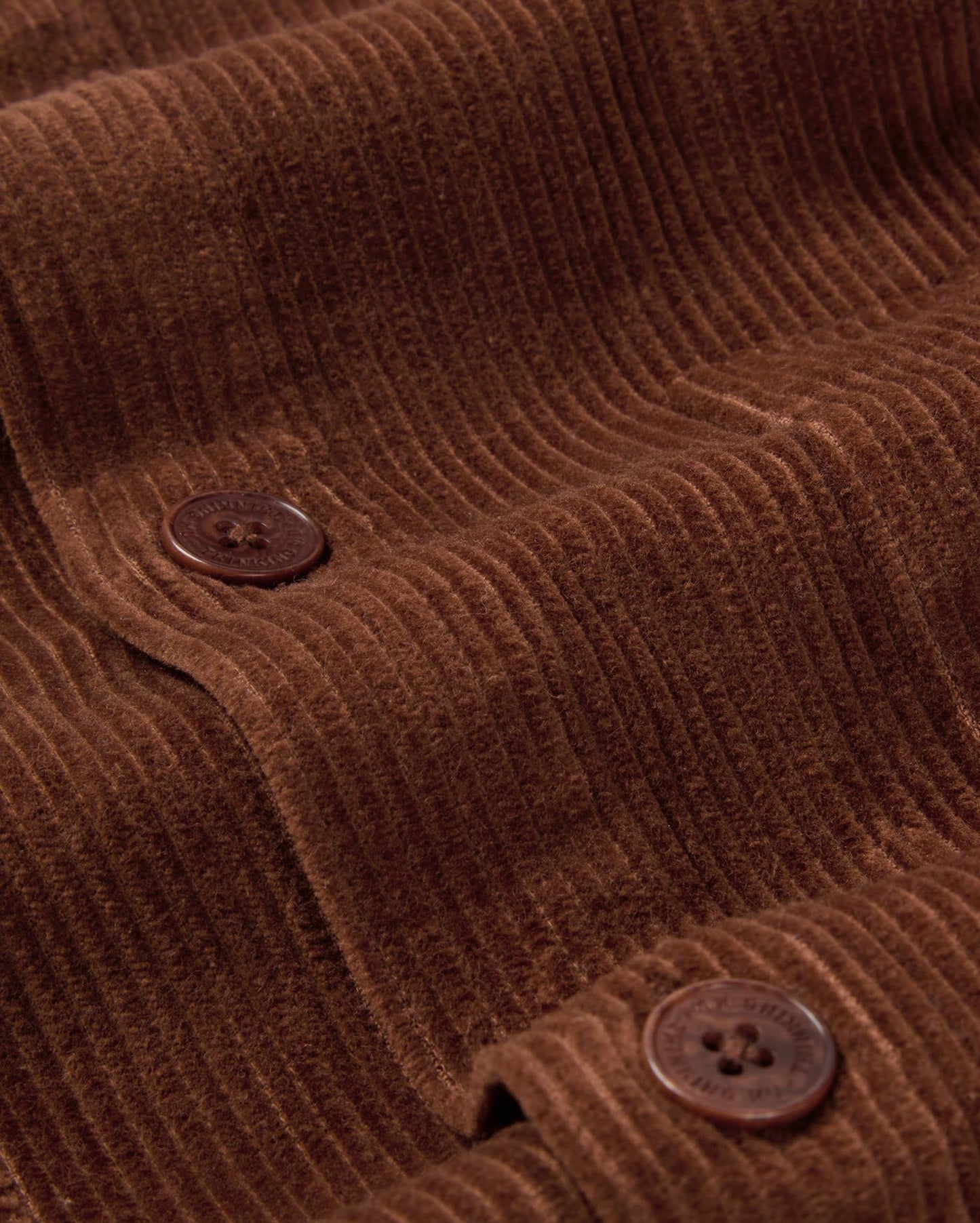 Surchemise velours côtelé en coton bio | marron "chocolate corduroy bes overshirt"