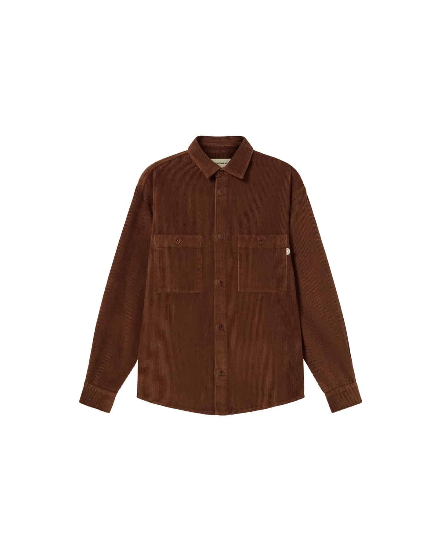 Surchemise velours côtelé en coton bio | marron "chocolate corduroy bes overshirt"