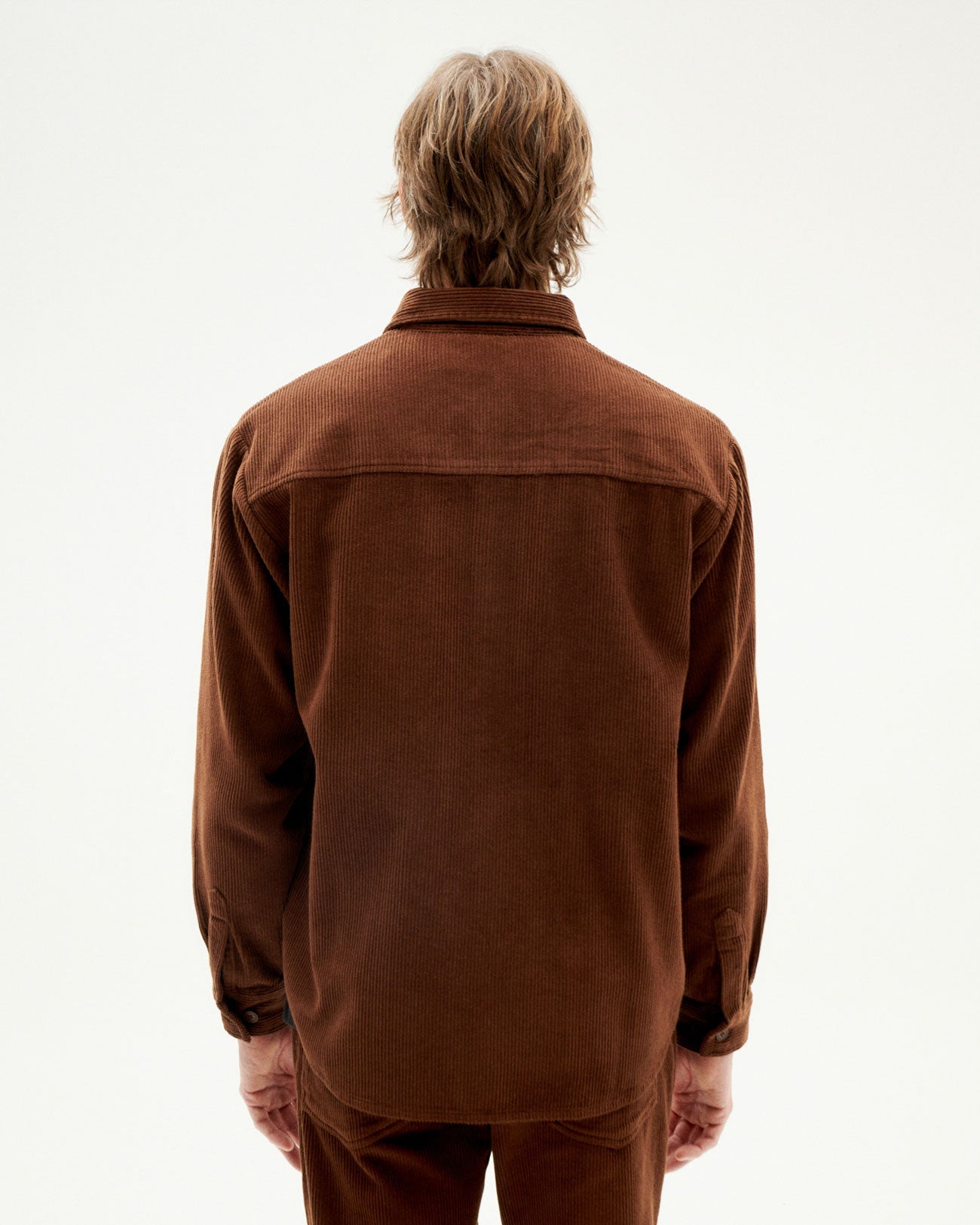 Surchemise velours côtelé en coton bio | marron "chocolate corduroy bes overshirt"