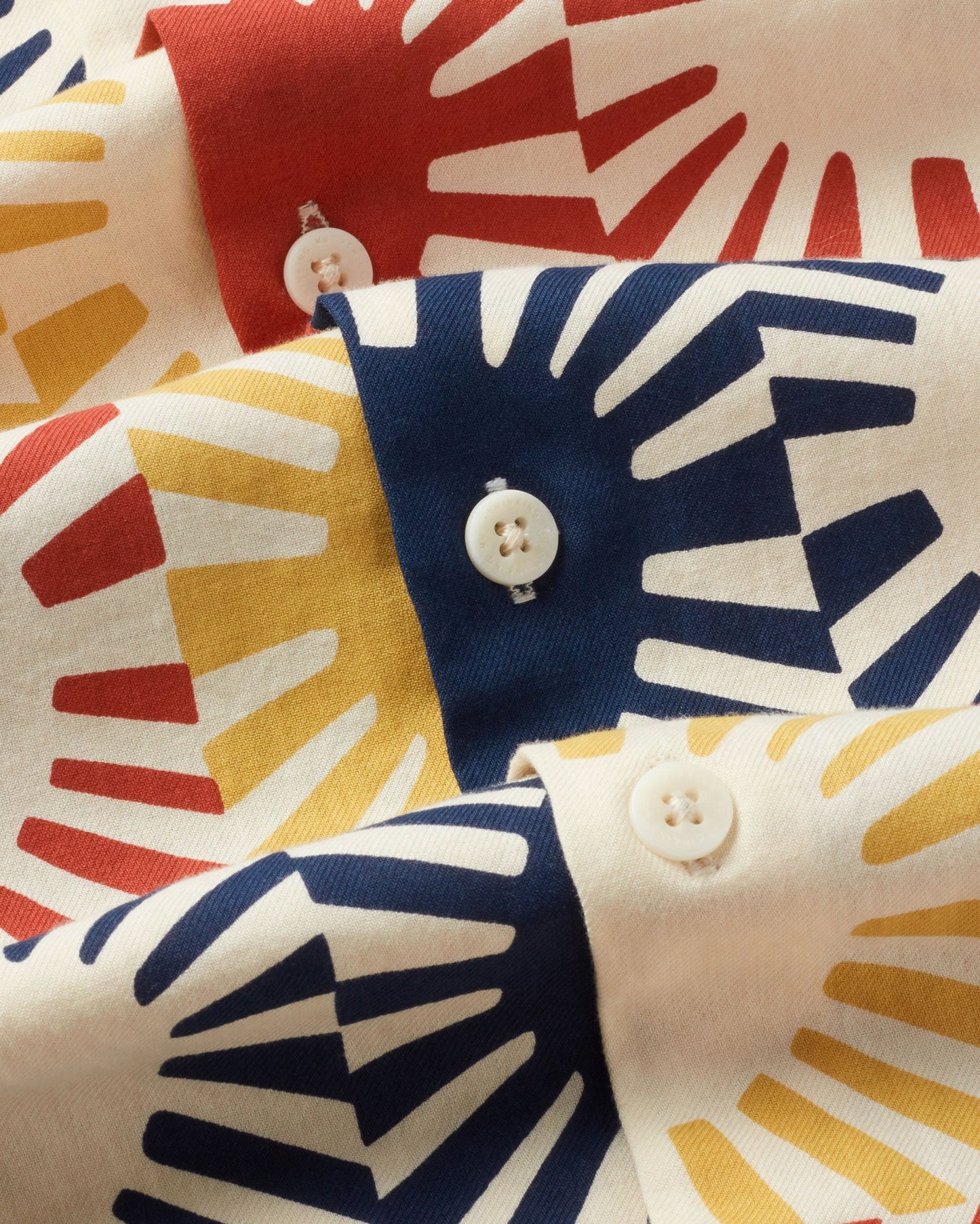 Chemise manches courtes en coton bio | Multicolore "sol grid earth tom shirt"