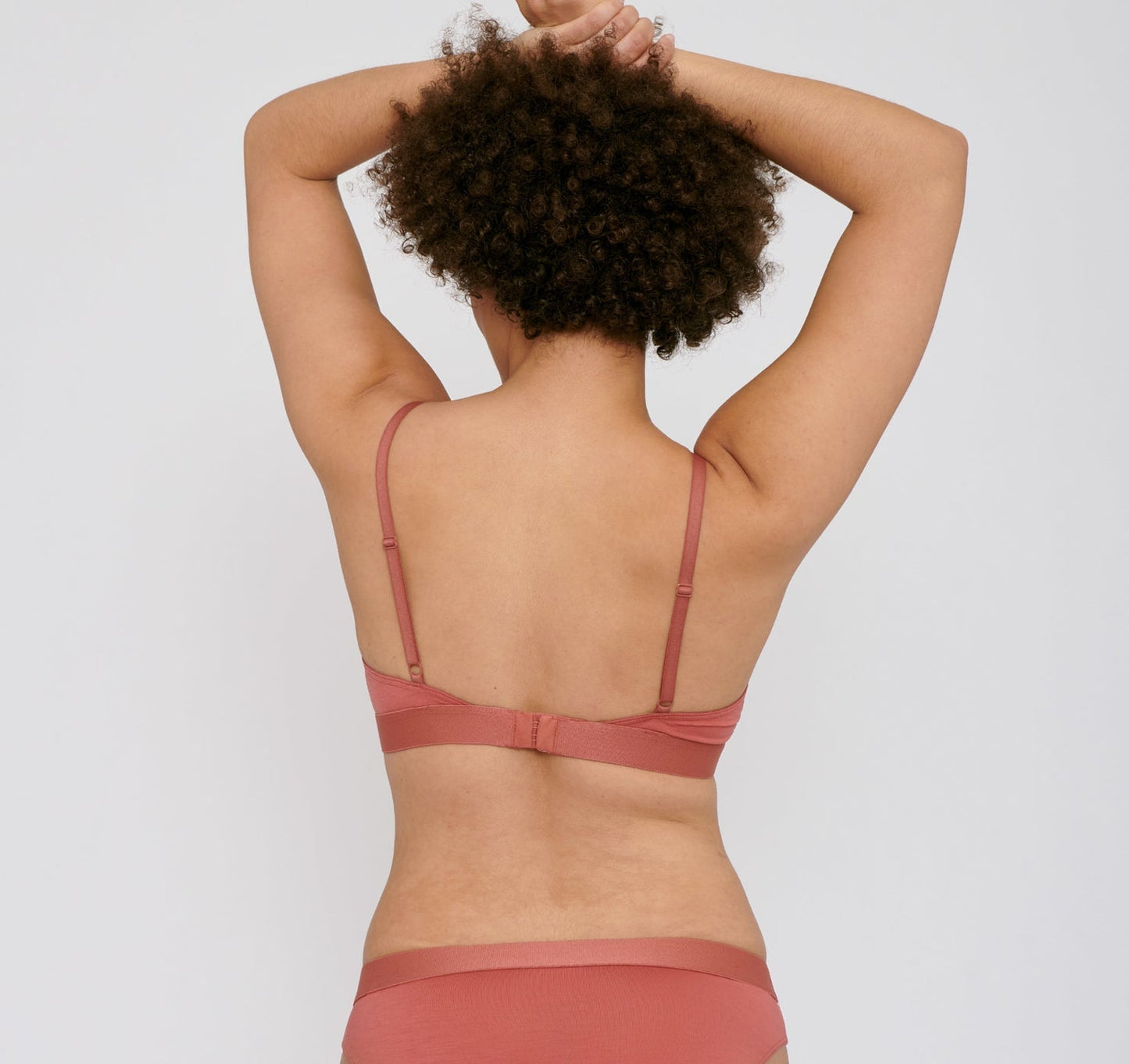 Soutien-gorge triangle en tencel | rose "soft touch bralette cedar"