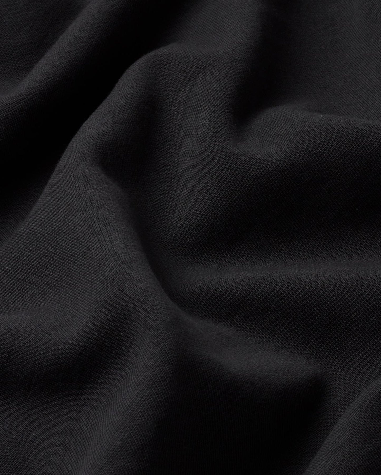 Sweat noir brodé en coton bio - infinite sweatshirt black