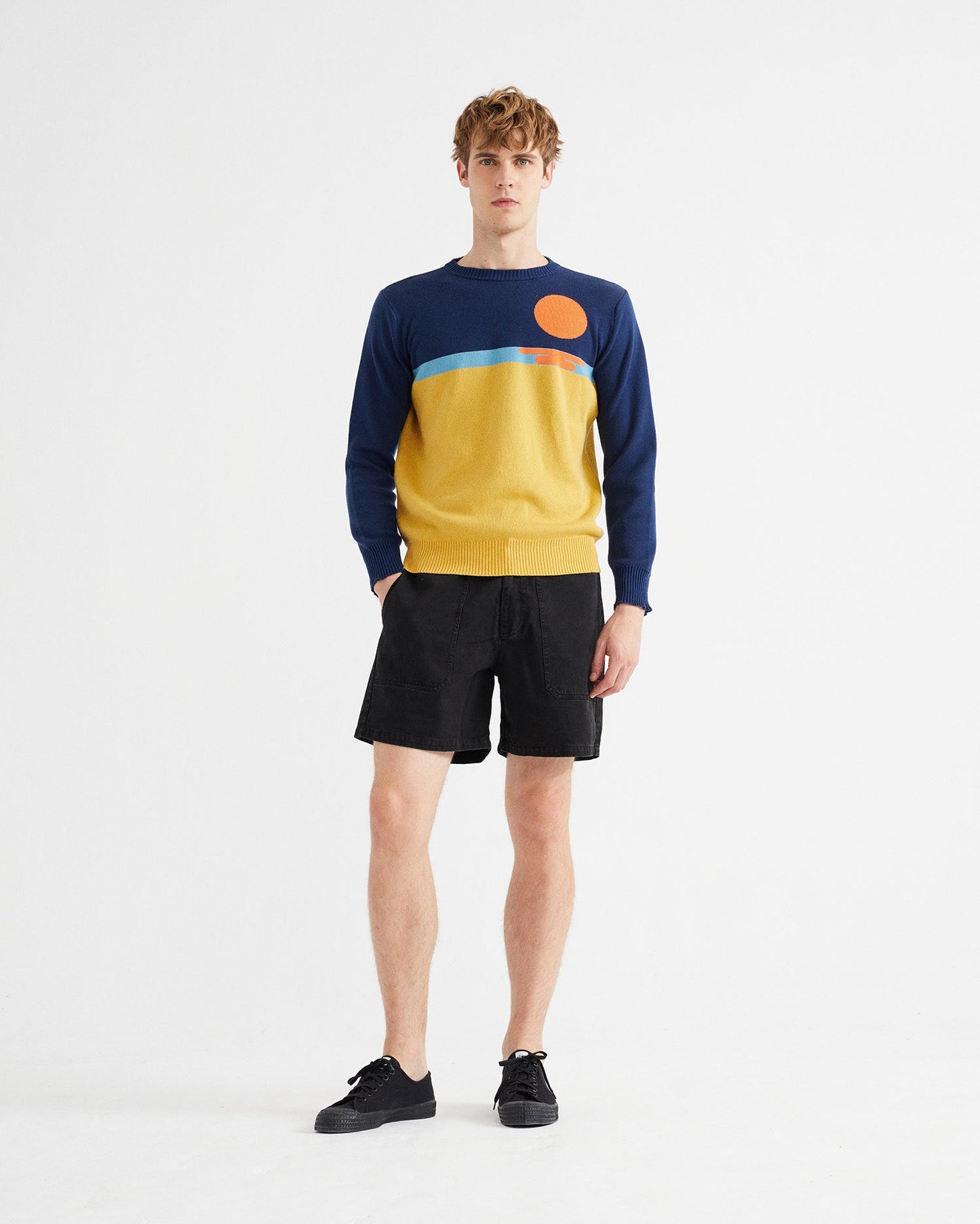 Short cargo noir en coton bio - Kivu