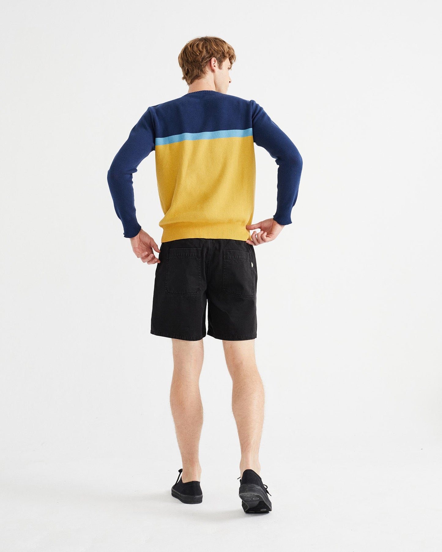 Short cargo noir en coton bio - Kivu