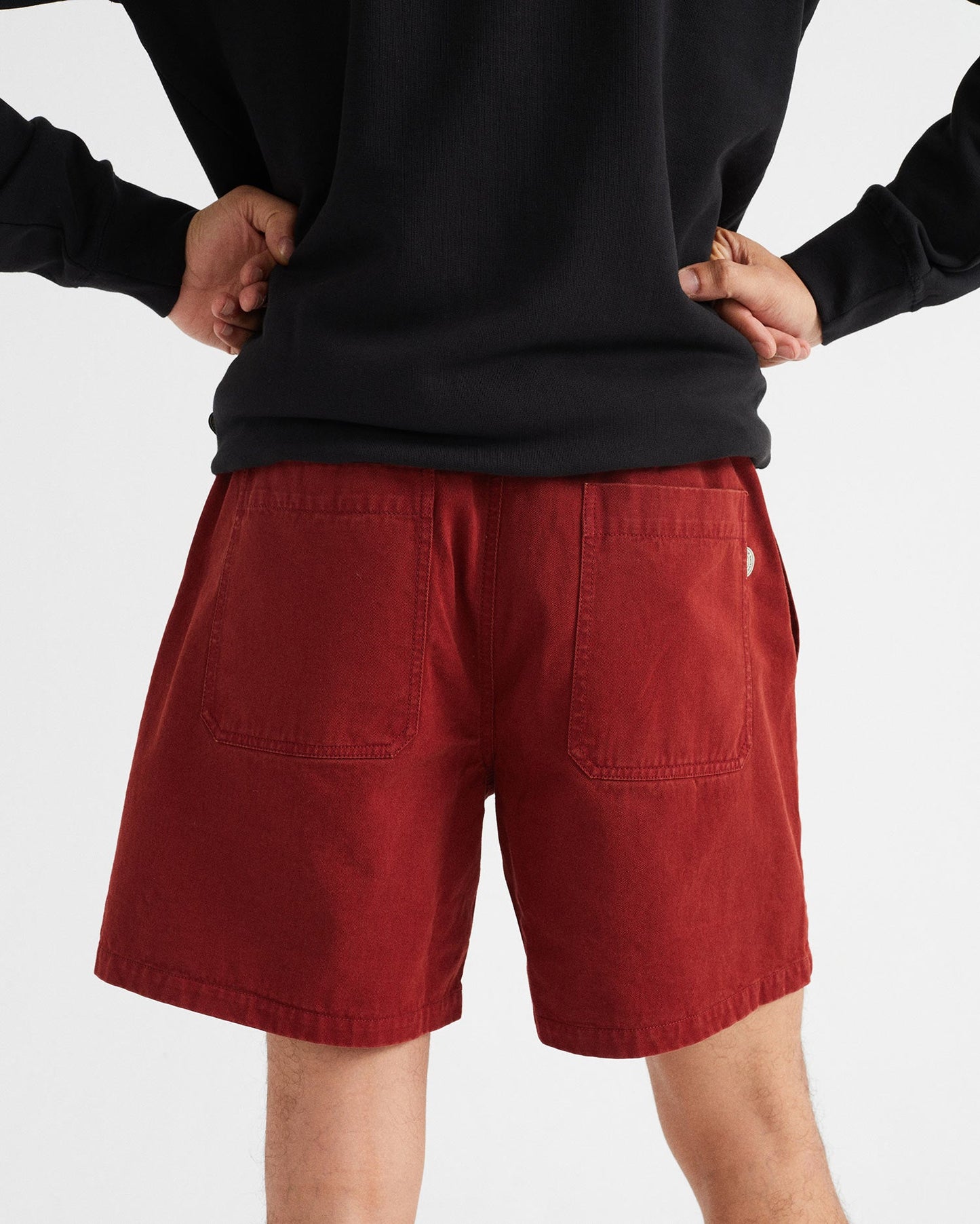 Short cargo rouge en coton bio - Kivu