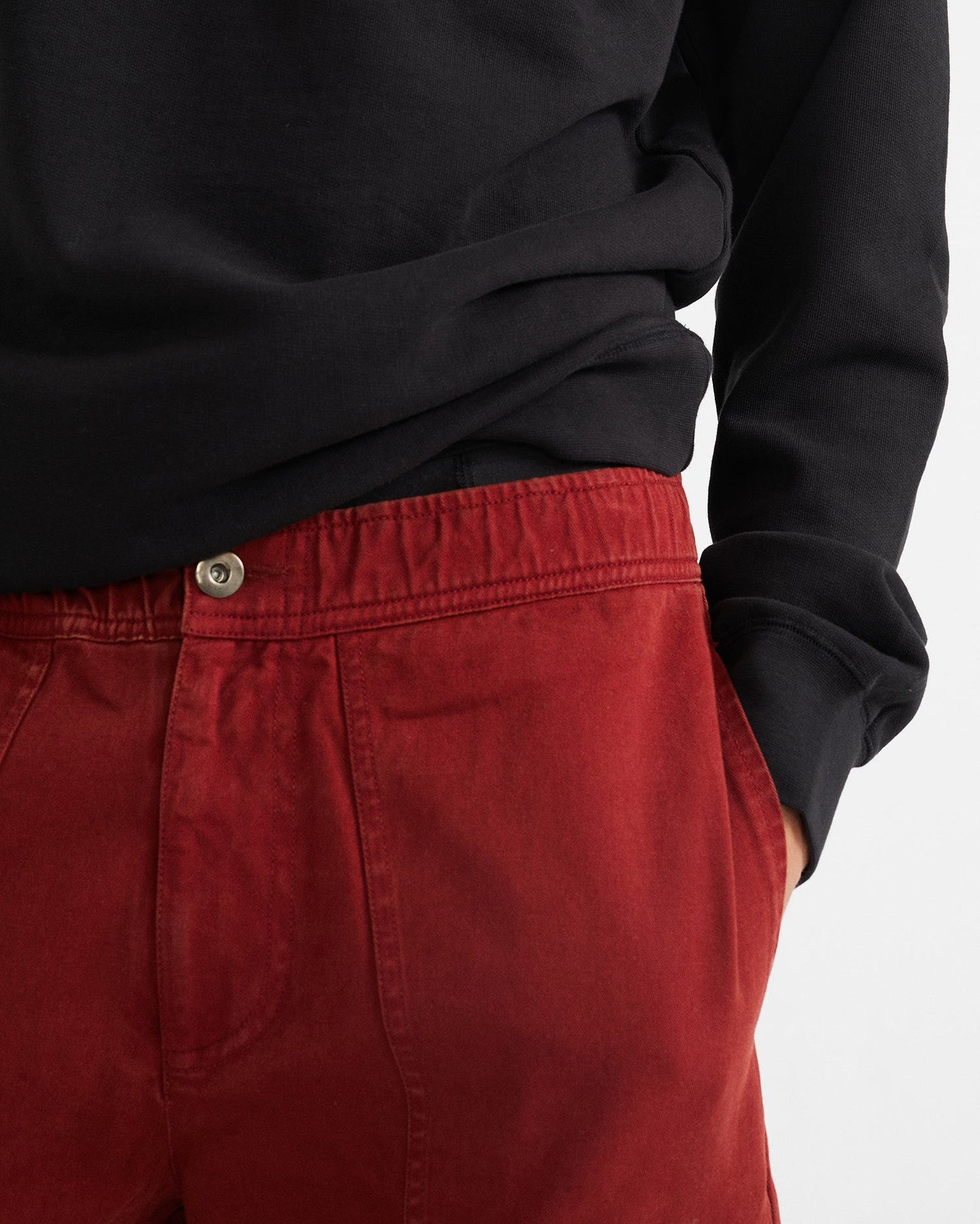Short cargo rouge en coton bio - Kivu