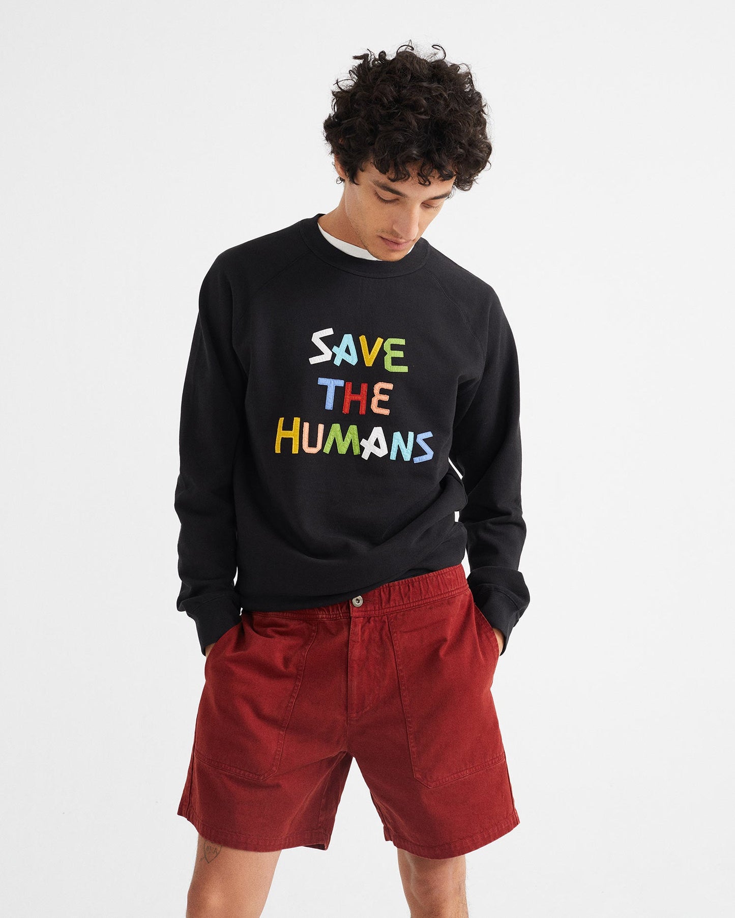 Short cargo rouge en coton bio - Kivu