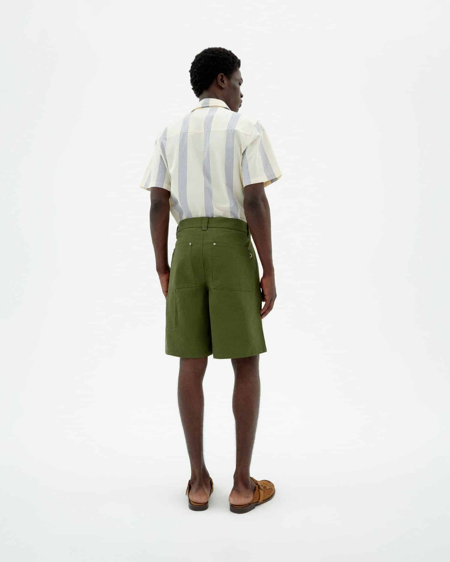 Short en coton bio | vert "Kentia miles shorts - green"