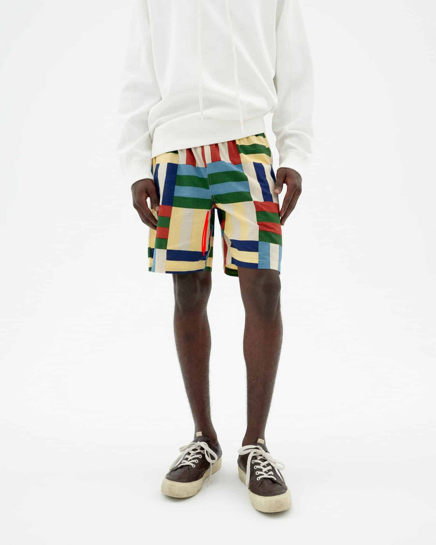 Short en coton bio | multicolore "Field henry shorts"