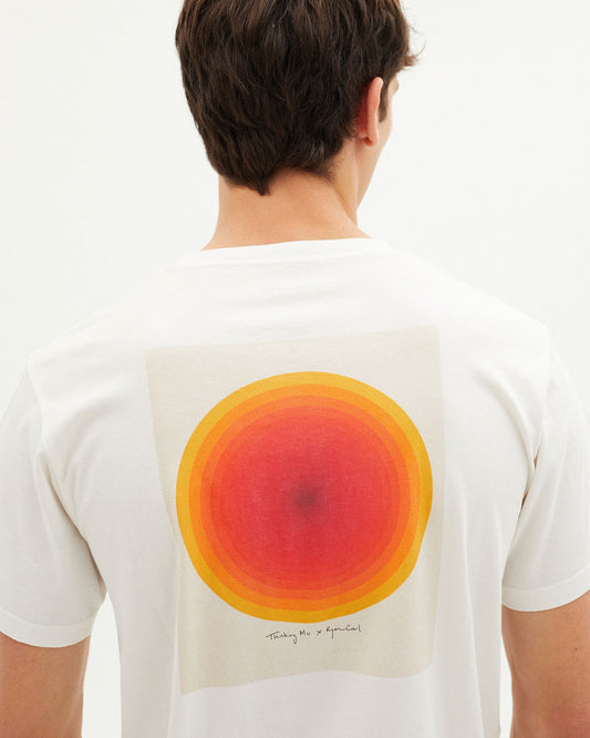 T-shirt imprimé en coton bio - SUN SHINES T-SHIRT snow white