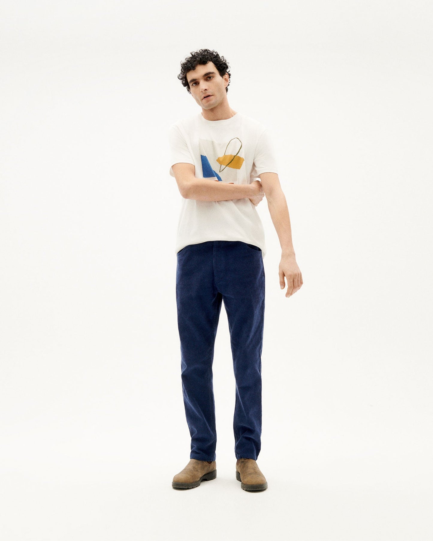 T-shirt blanc imprimé en coton bio - oniric t-shirt snow white