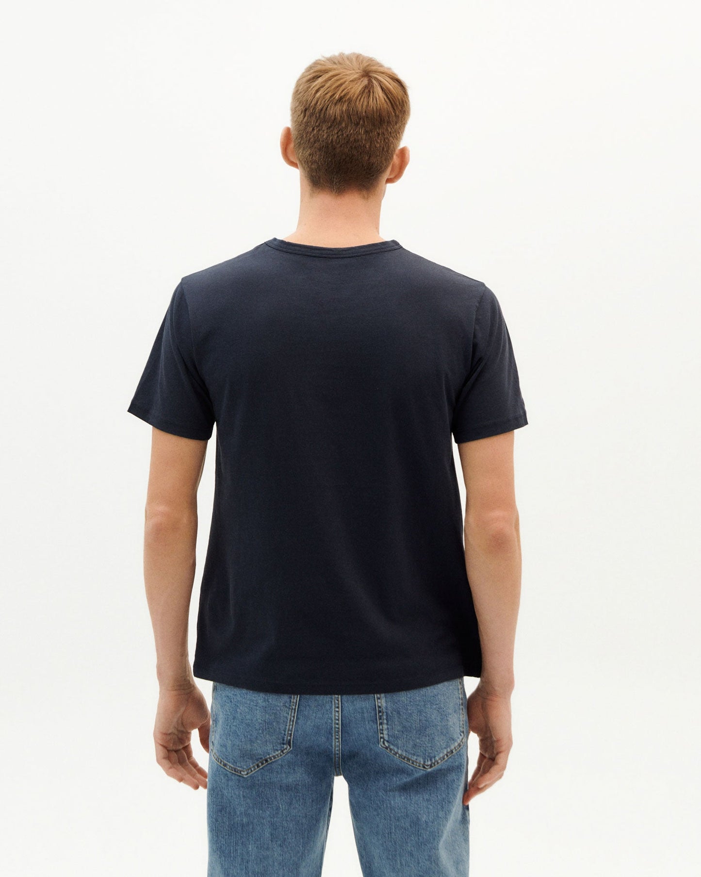 T-shirt marine avec poche en coton bio - children of the sun navy t-shirt navy