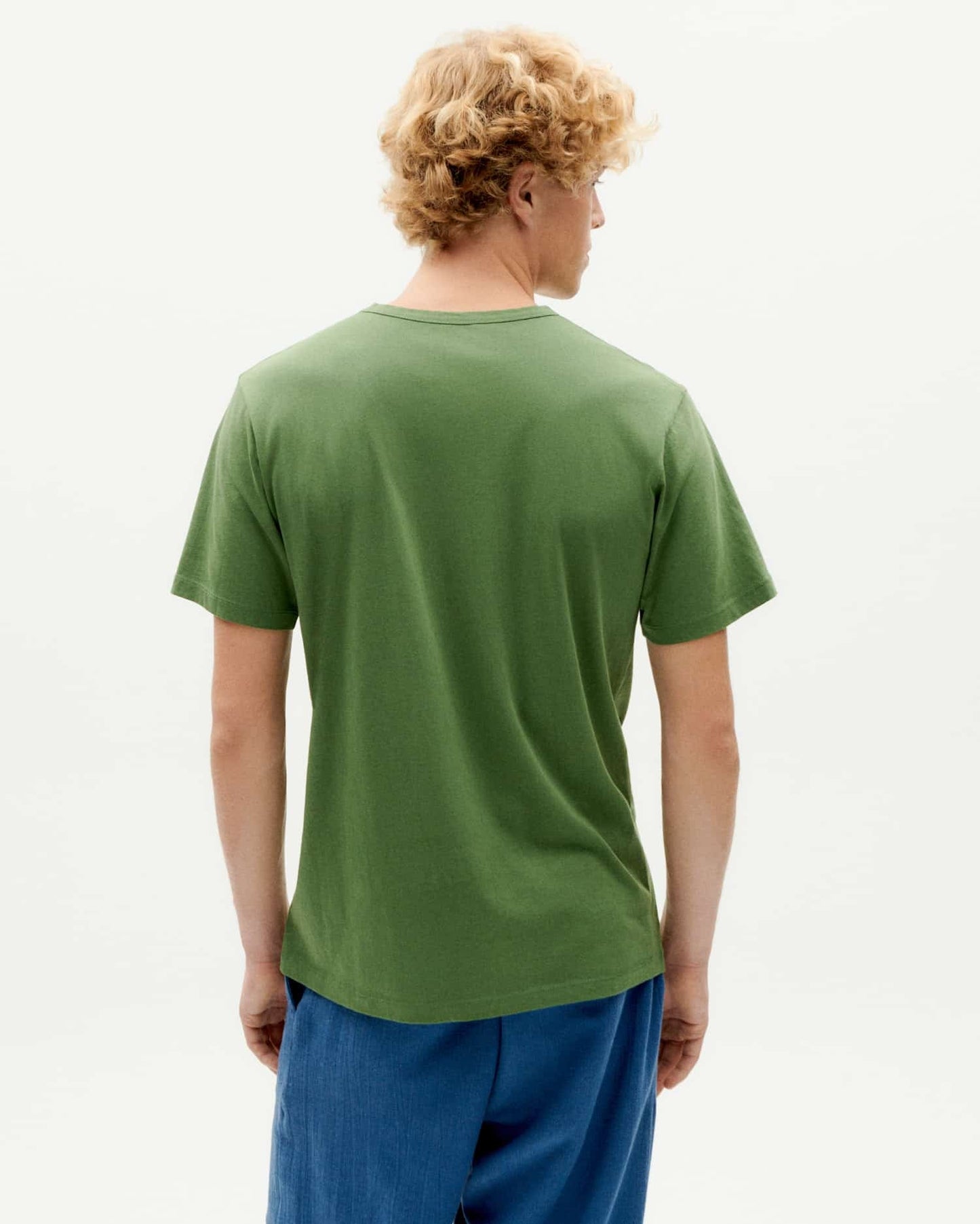 T-shirt en coton bio | Vert motif brodé "sun believable cactus t-shirt"