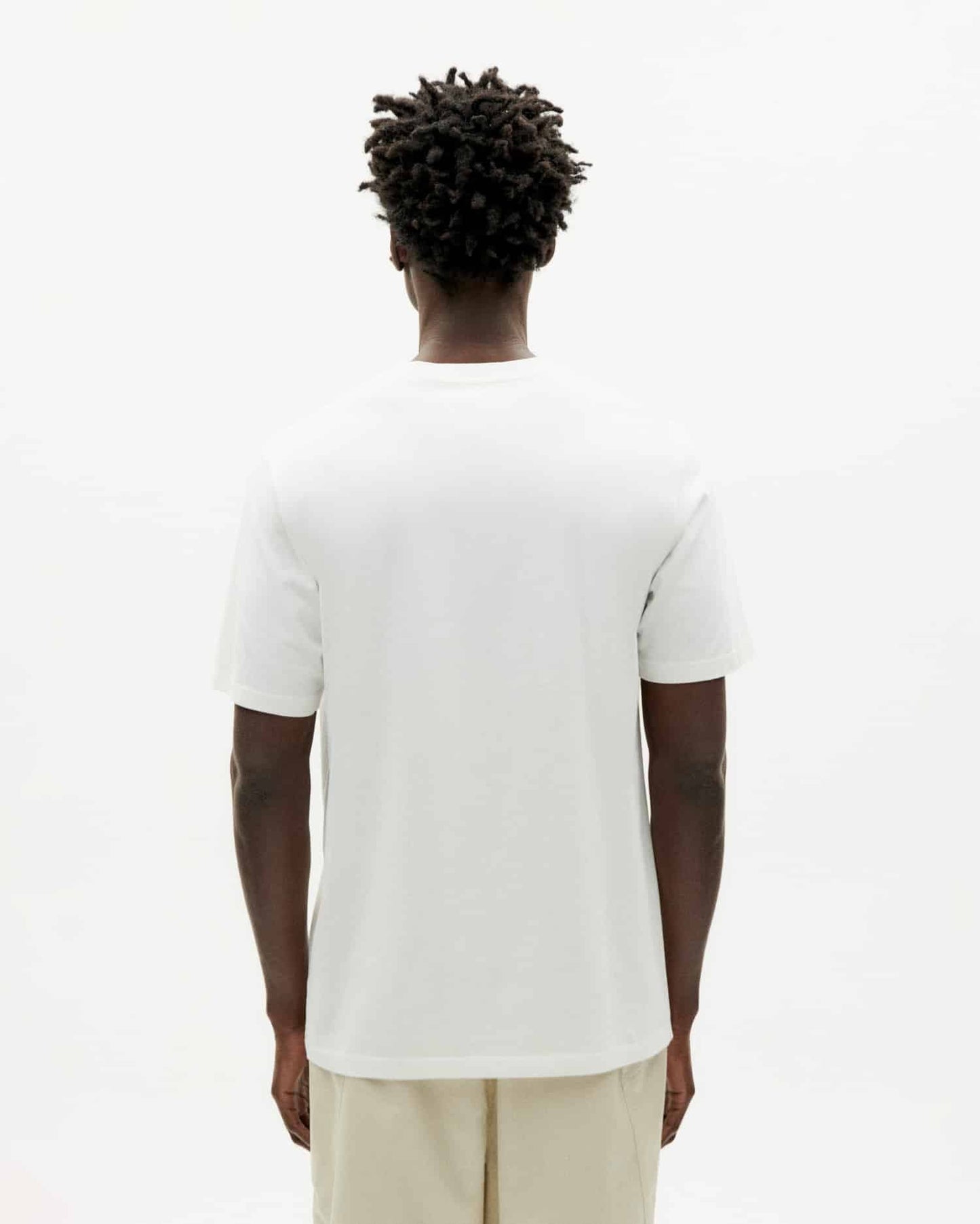 T-shirt imprimé en coton bio | Blanc "art 3 t-shirt snow white"