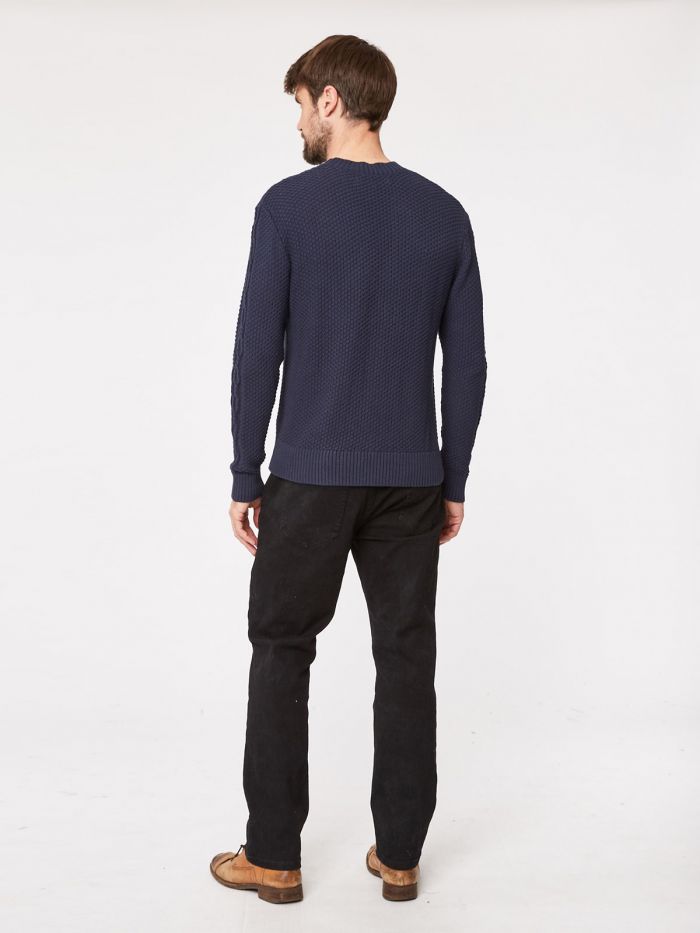 Pull marine en coton bio