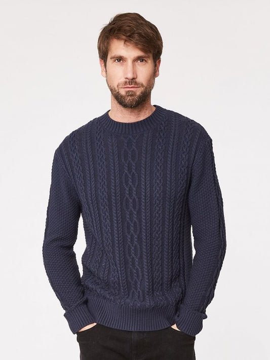 Pull marine en coton bio