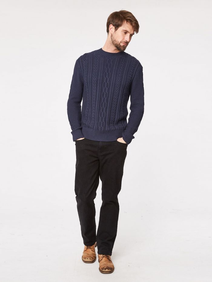 Pull marine en coton bio