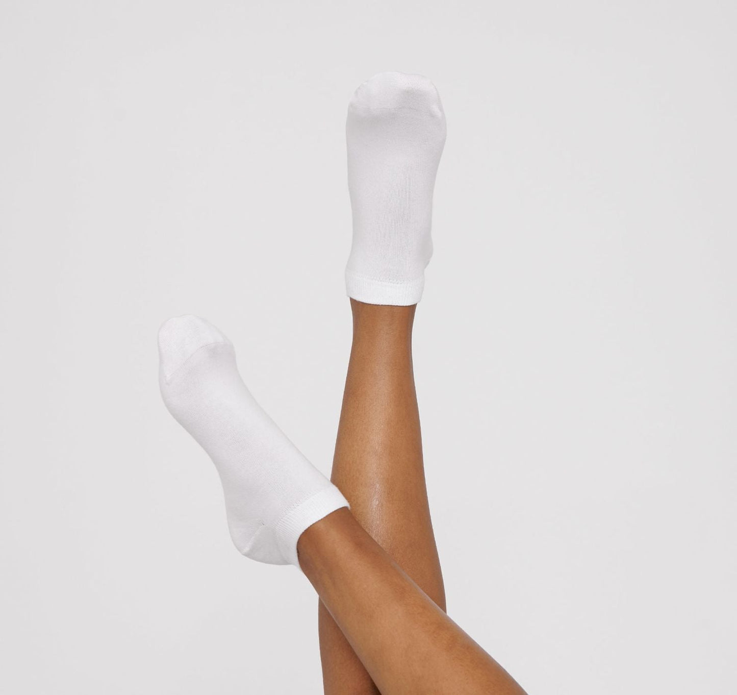 Pack 2 paires de chaussettes basses en coton bio | Blanc "white"