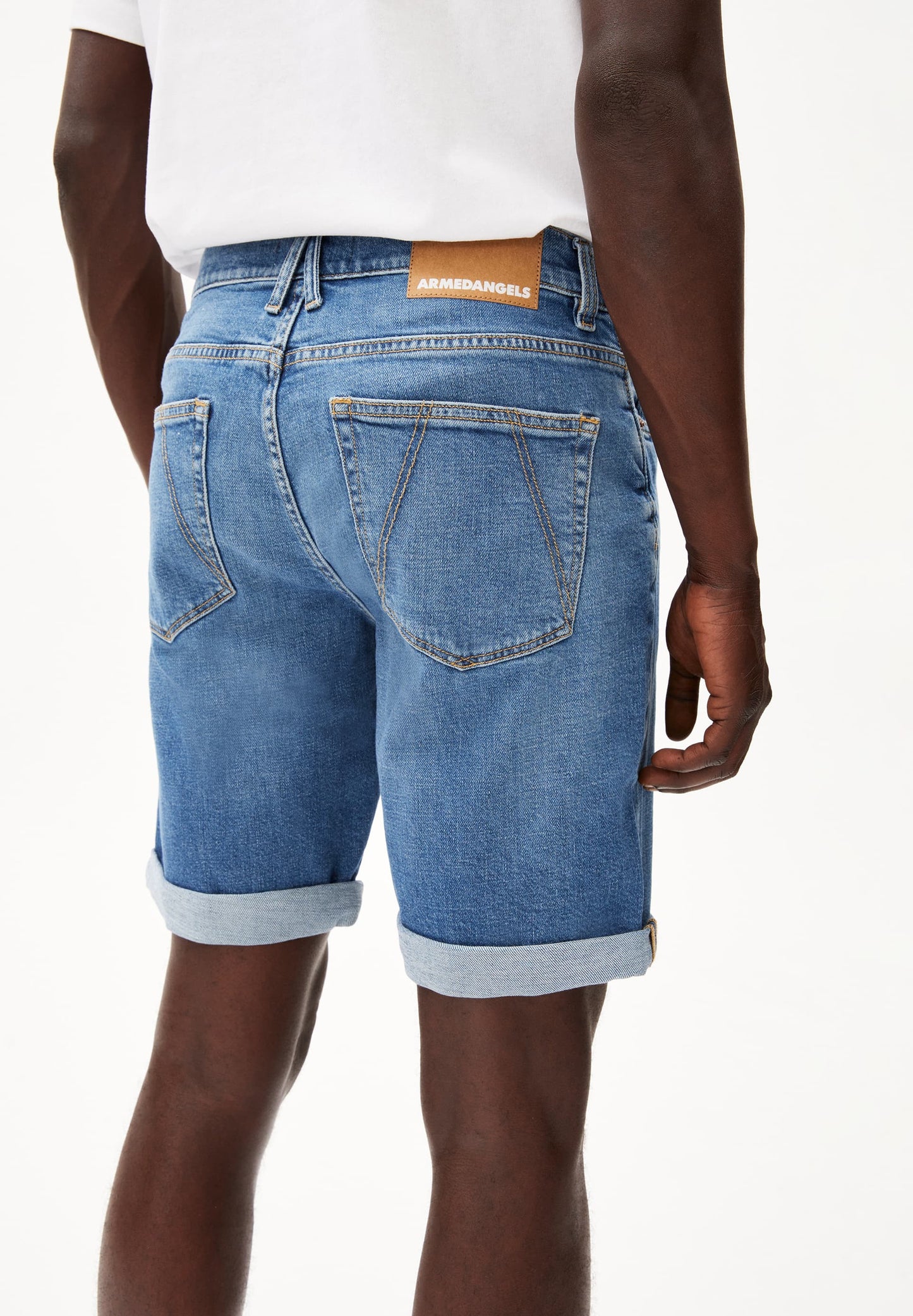 Short en jean en coton bio et chanvre | bleu "naailo hemp indigo groove"