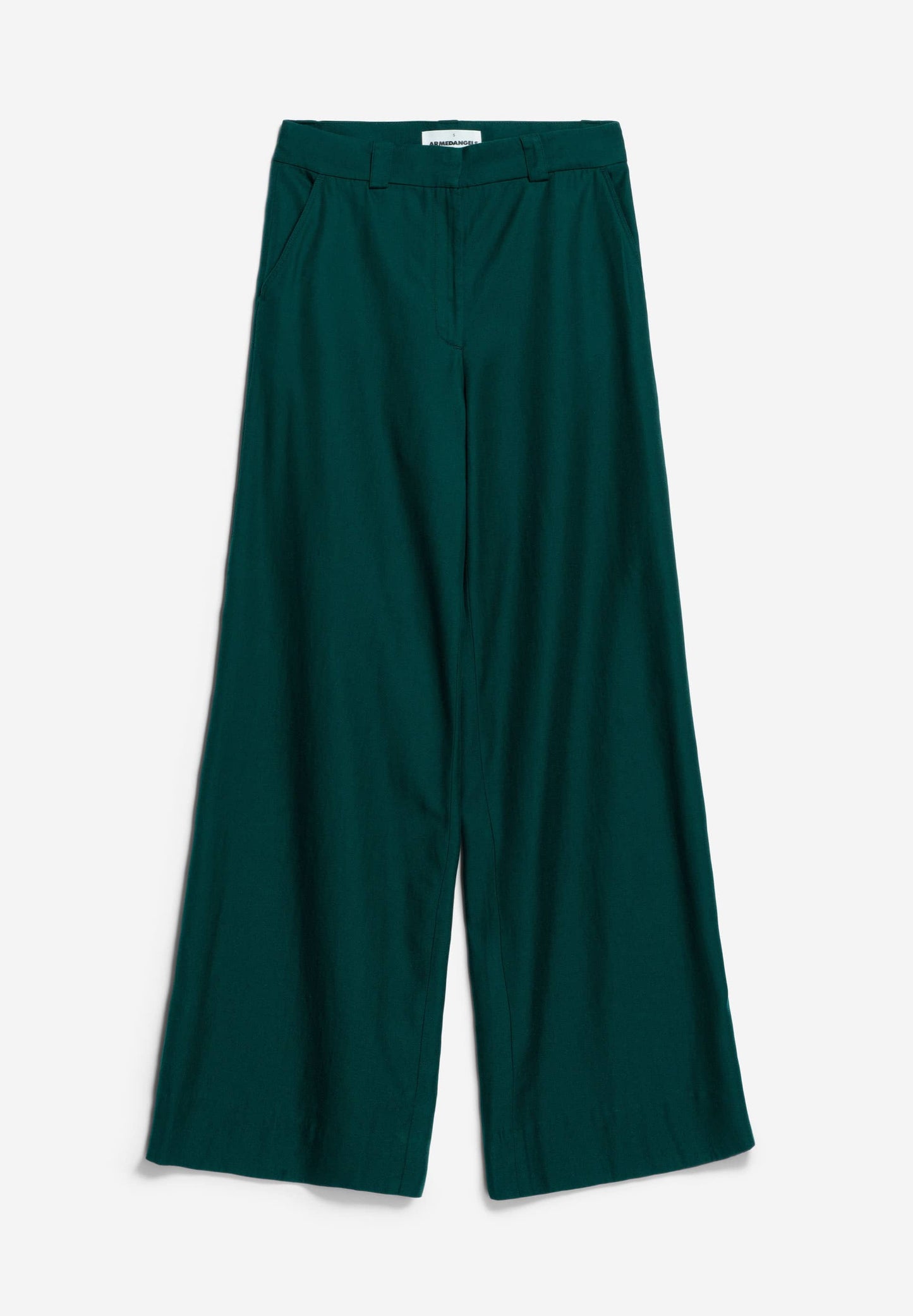 Pantalon tailleur ample lyocell et coton bio | vert "nagassaa - teal stone"