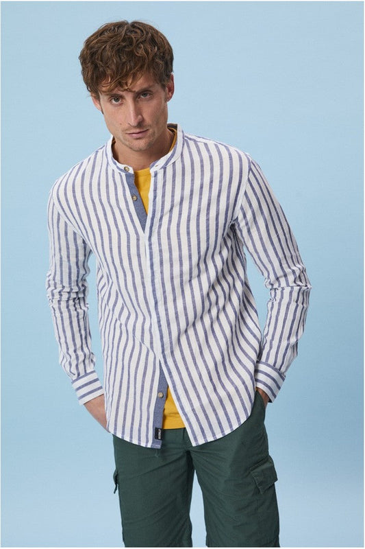 Chemise rayée en coton bio - Clement