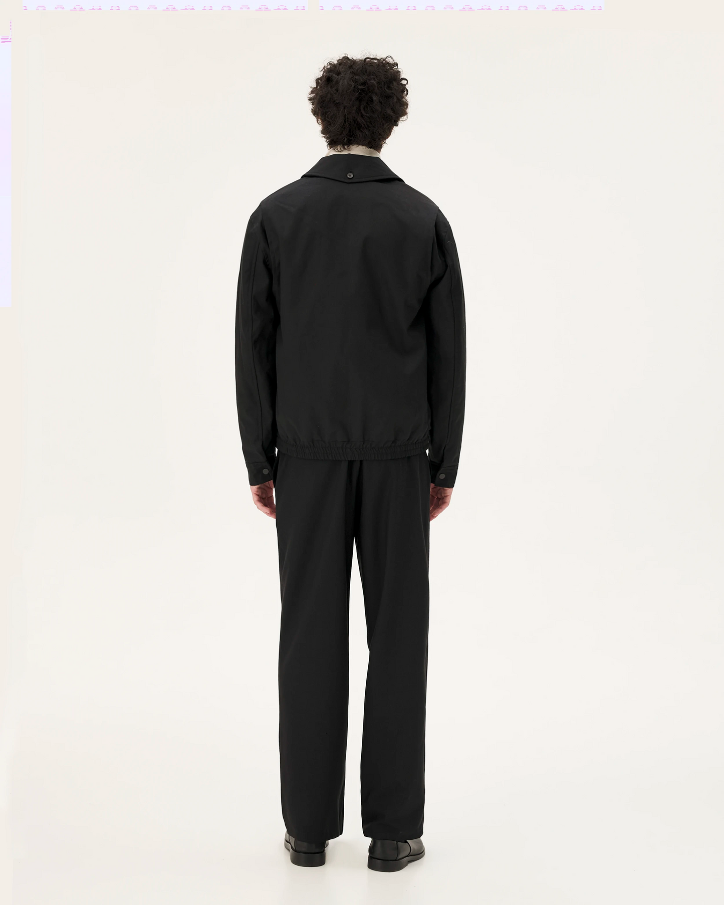 Blouson en coton bio | noir "nevada - padded black"