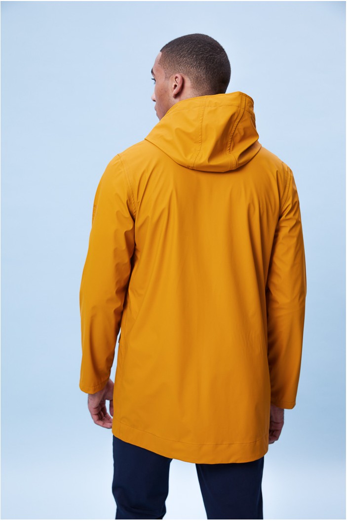Imperméable moutarde en polyester recyclé - Abram