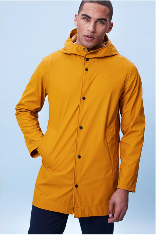 Imperméable moutarde en polyester recyclé - Abram