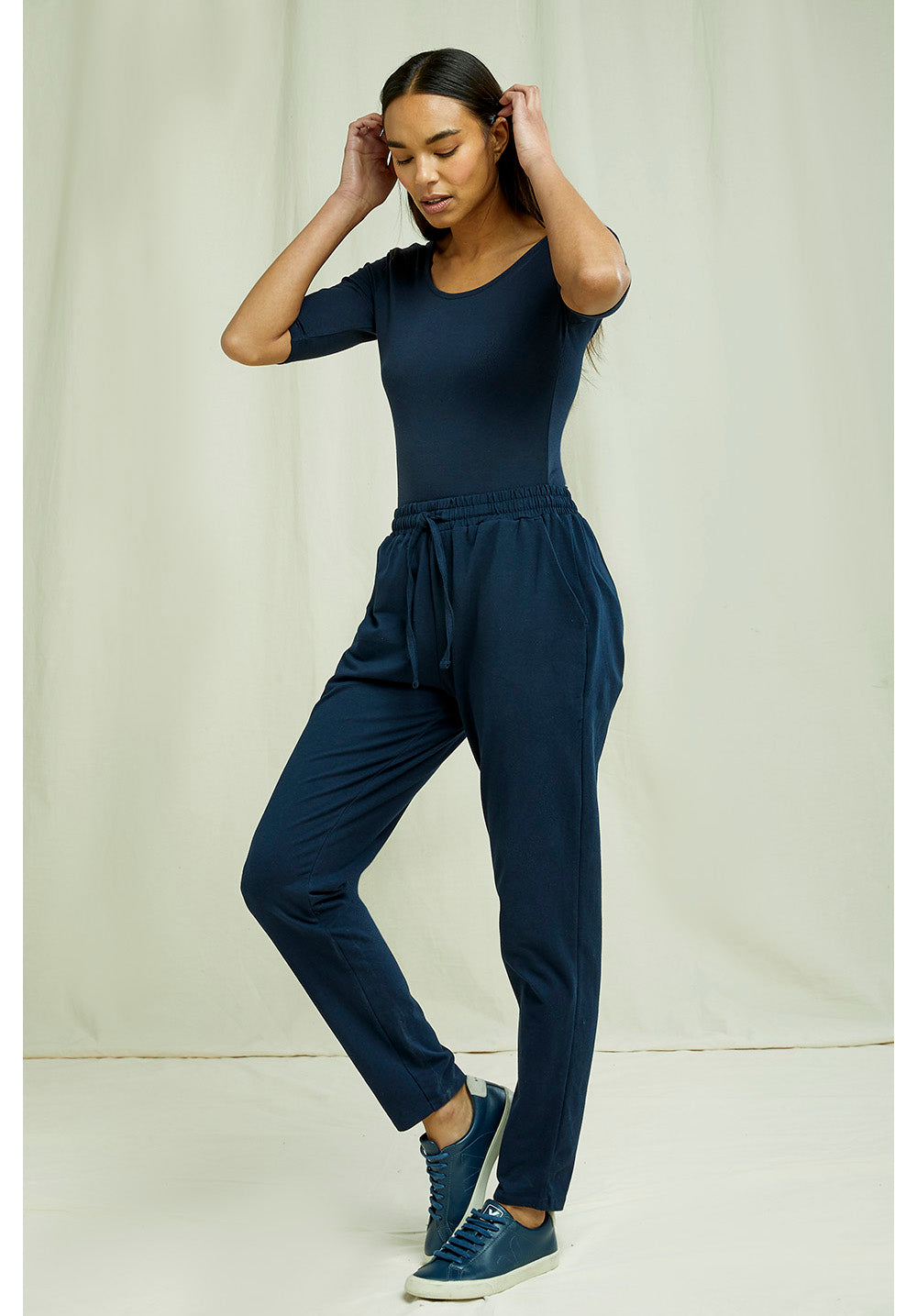 Body marine en coton bio - Nicole
