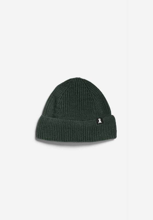 Bonnet à revers en coton bio | Vert sapin "nildaao cotton boreal green"