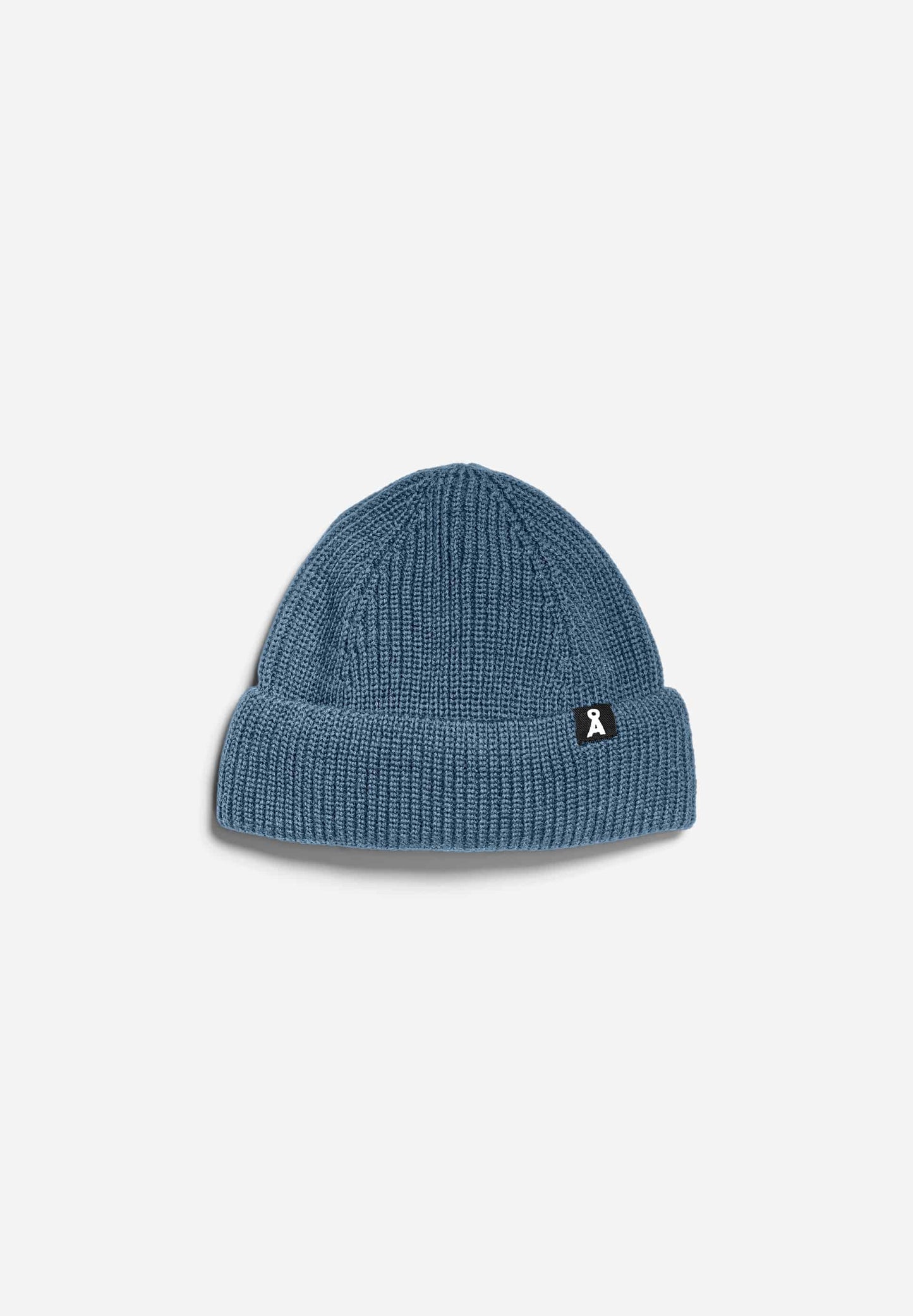 Bonnet à revers en coton bio | Bleu "nildaao cotton iron blue"