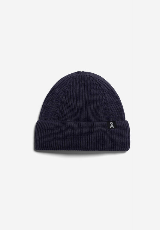 Bonnet en laine bio | marine "nildaao cotton - night sky"