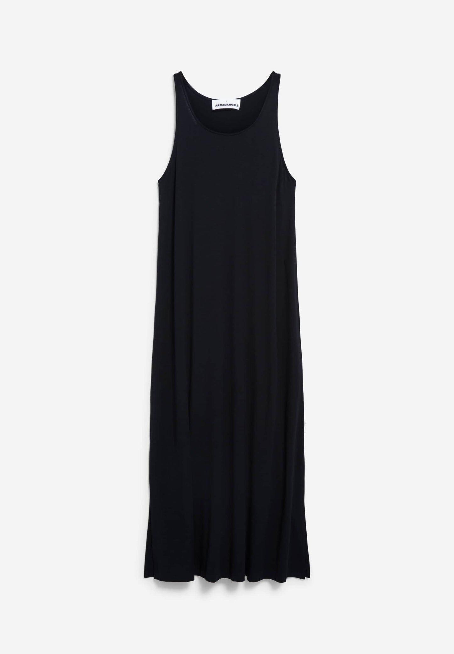 Robe longue en ecovero | noir "nisaa litaa black"
