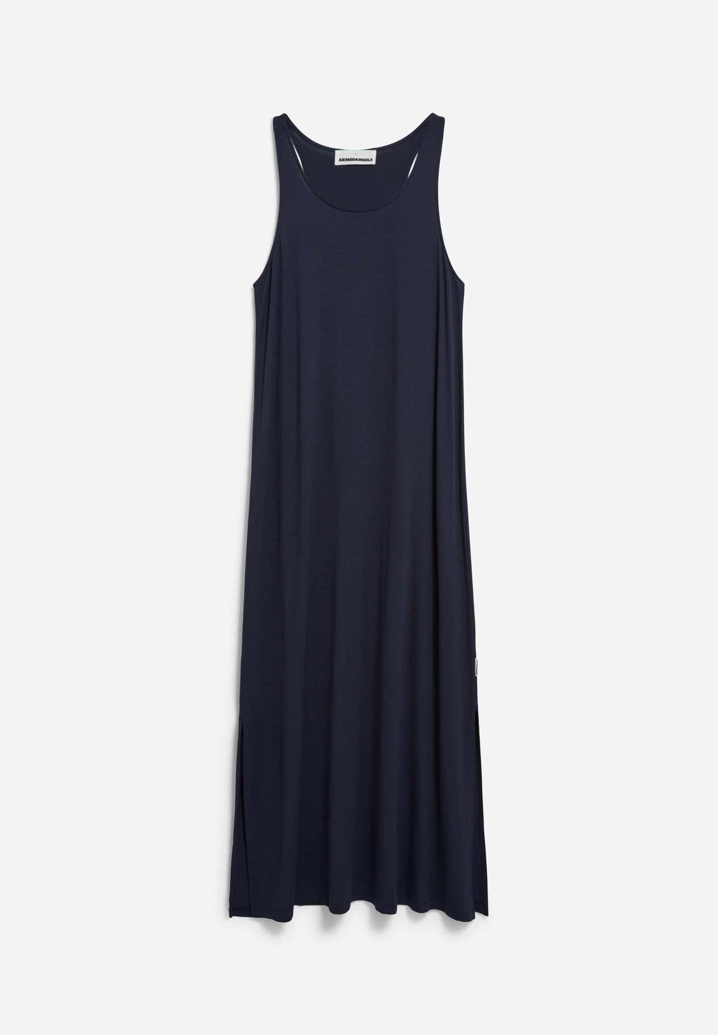 Robe longue en ecovero | bleu "nisaa litaa night sky"