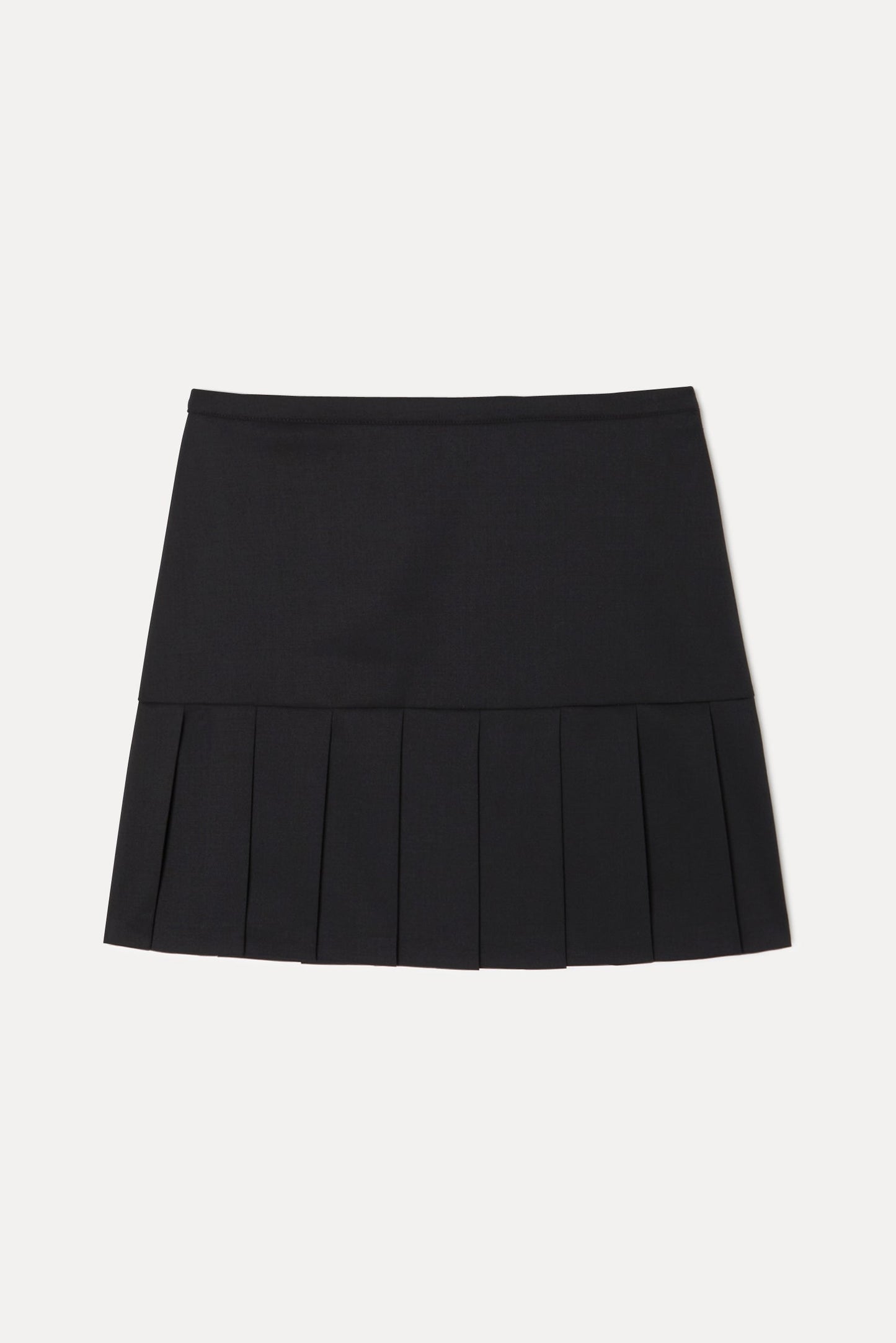 Jupe en matière upcyclée | noir "jupe plissée babe - noir"