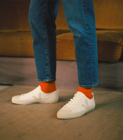 Baskets nova canvas white pierre