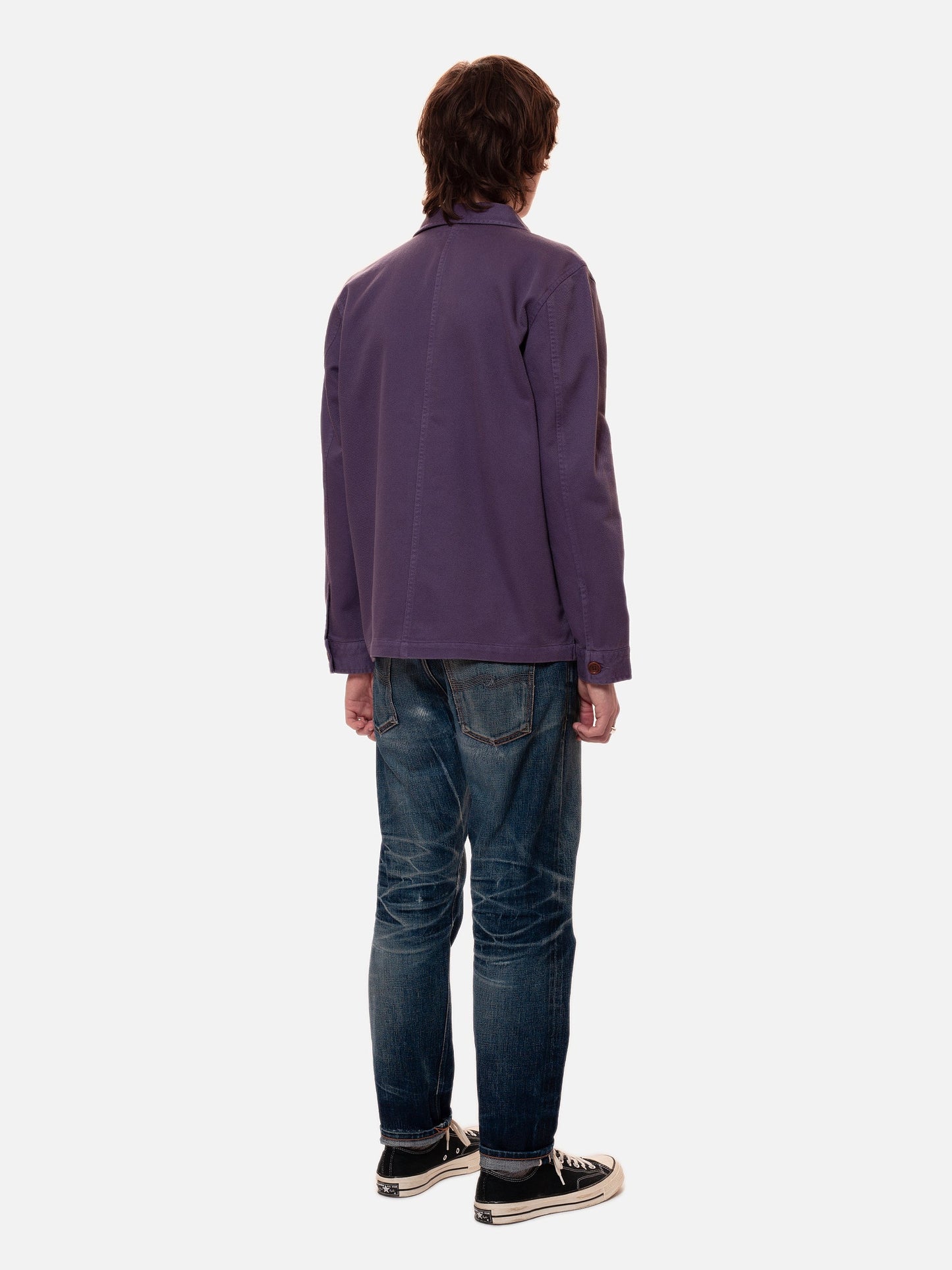 Veste de travail en coton bio - barney worker jacket lilac