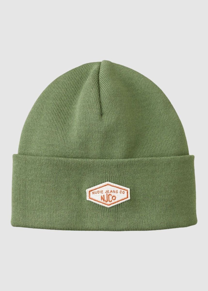 Bonnet vert pistache en coton bio - falksson beanie pistaccio