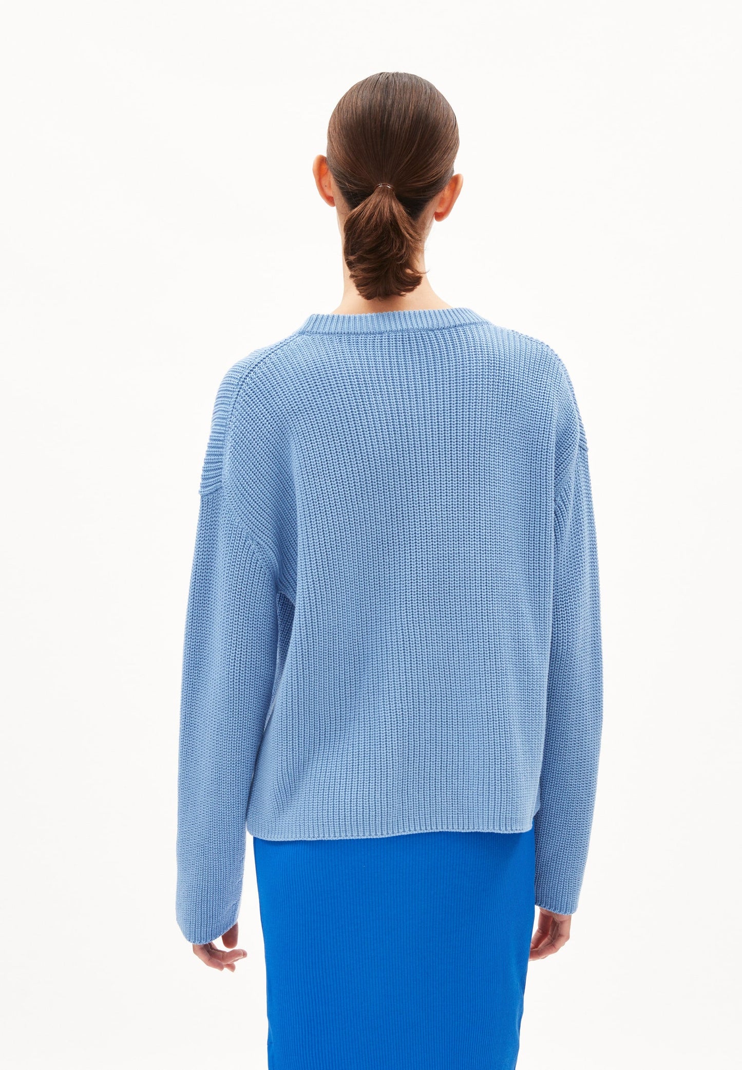 Pull ample en coton bio | Bleu "nuriaas iceberg blue"