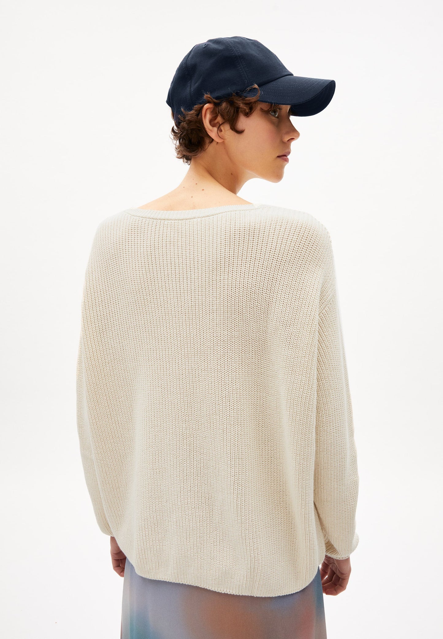 Pull en maille de coton bio non teint - nuriellaa undyed