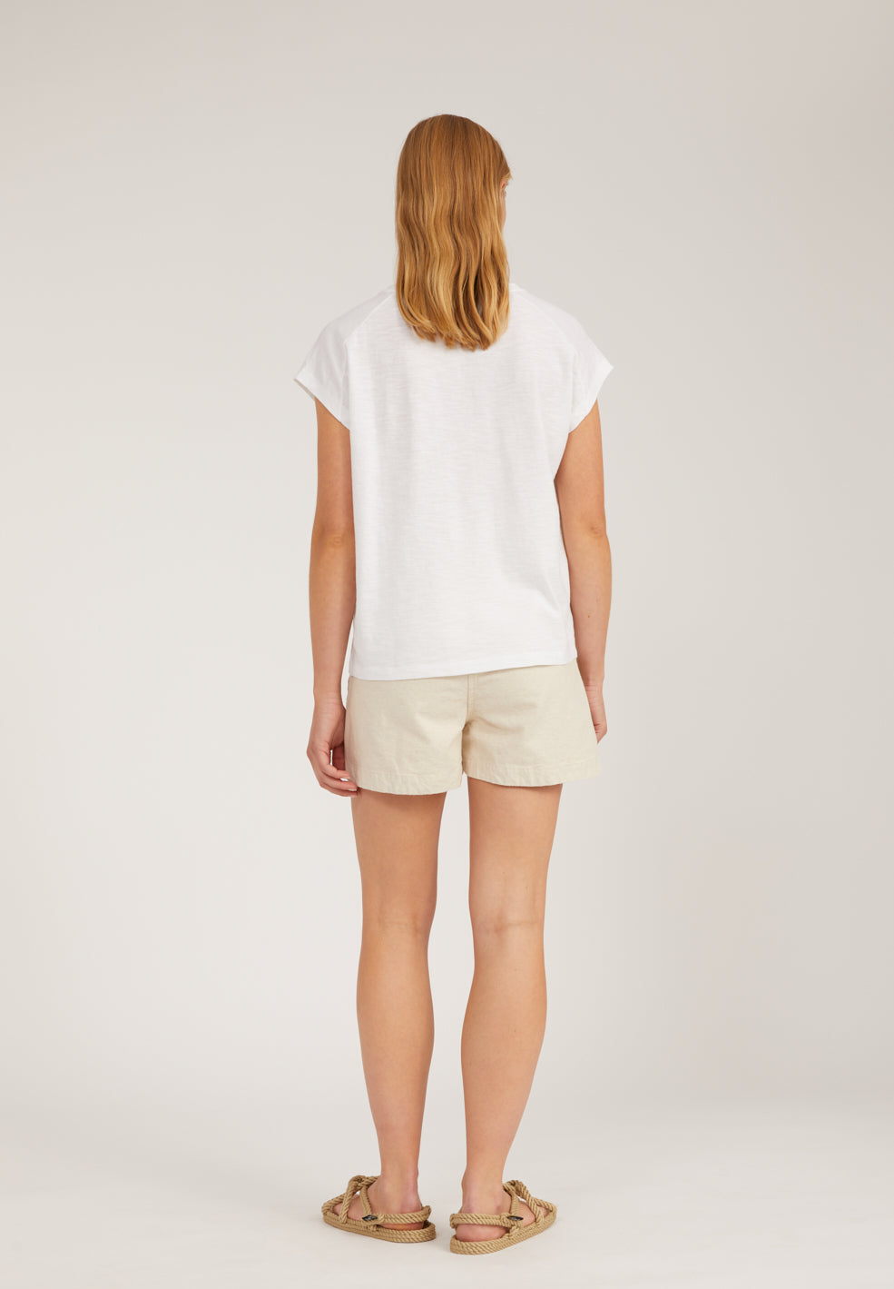 T-shirt blanc en coton bio - OFELIAA