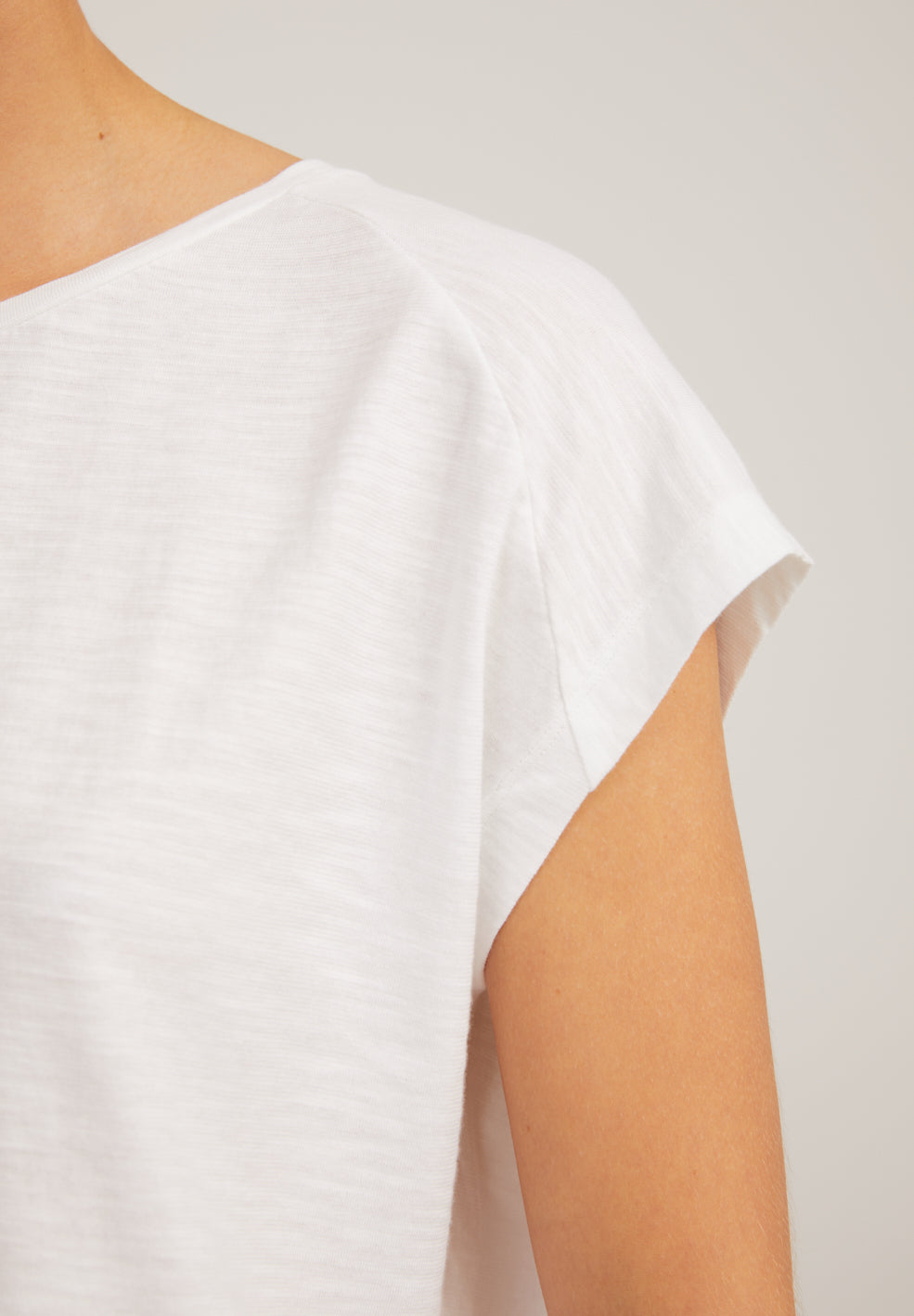 T-shirt blanc en coton bio - OFELIAA