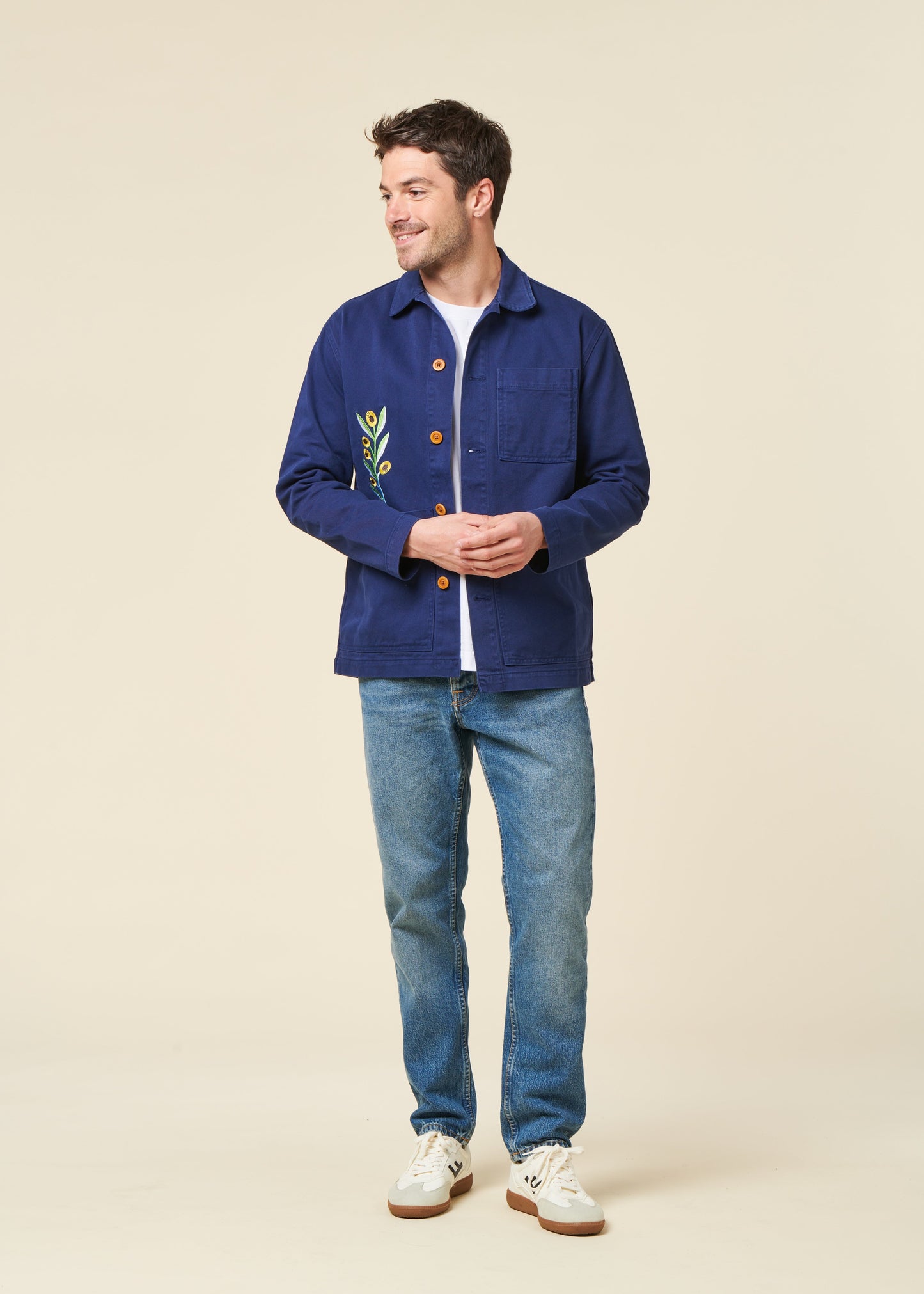 Veste en coton biologique | vert "jacket chucalescu beldi - beldi"