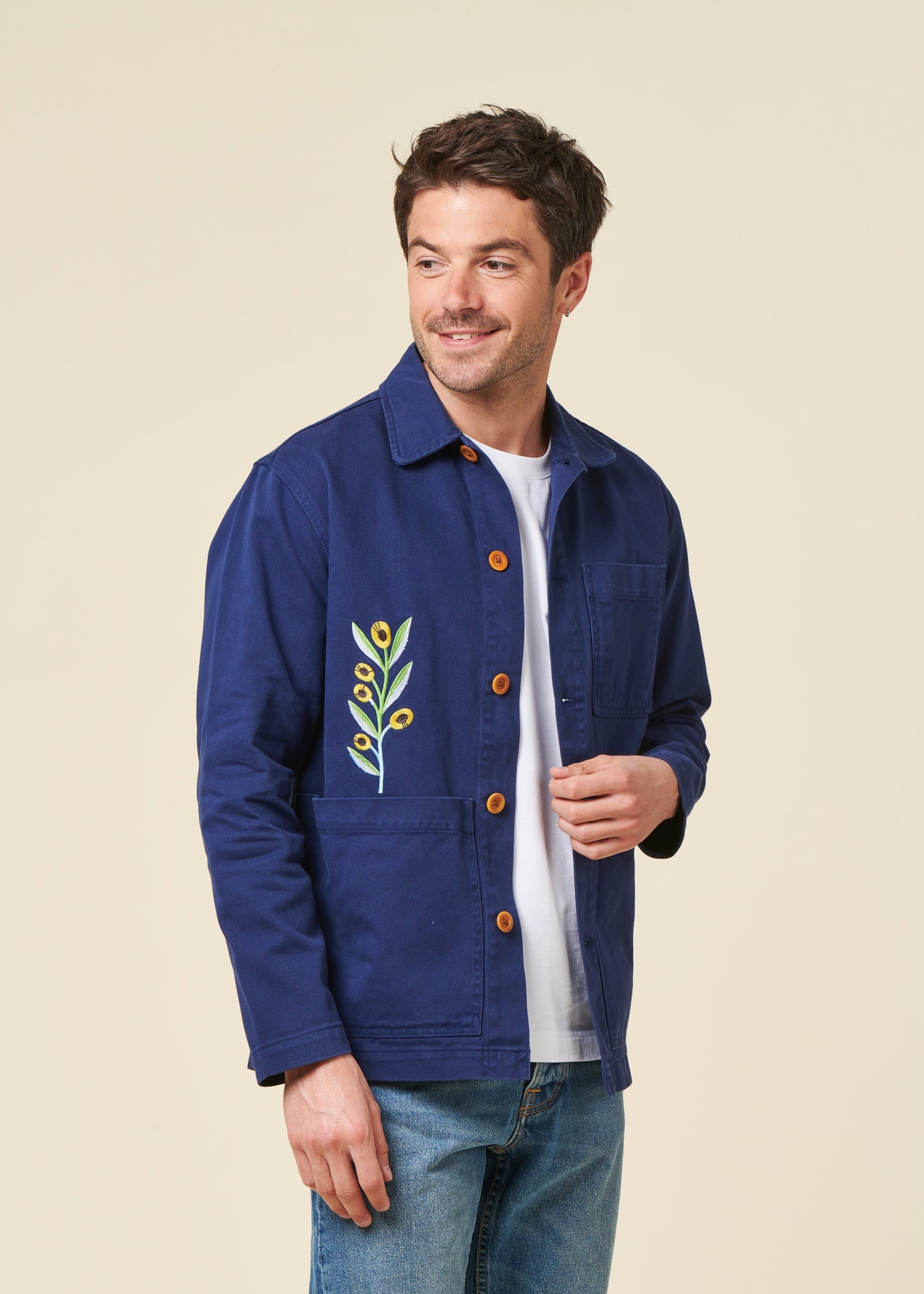 Veste en coton biologique | vert "jacket chucalescu beldi - beldi"